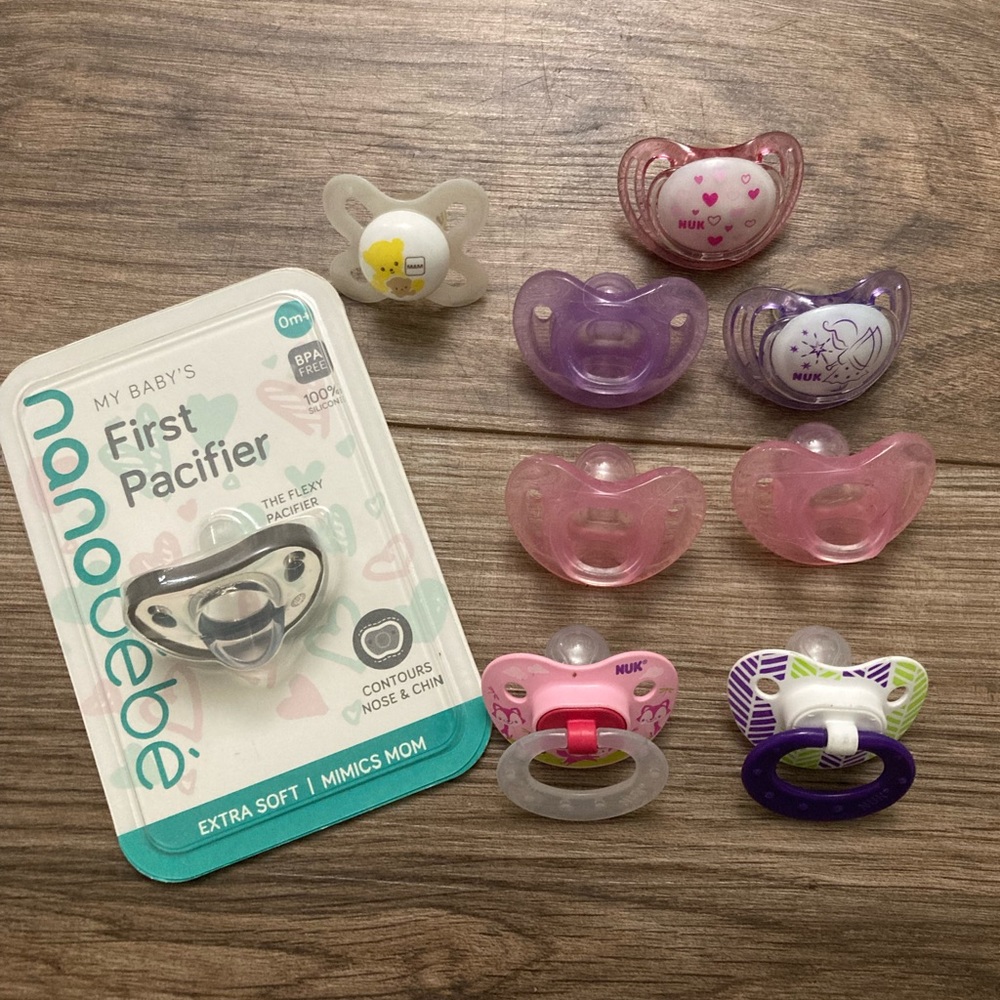 7 Nuk 1 Nanobebe NWT and 1 MAM Pacifier